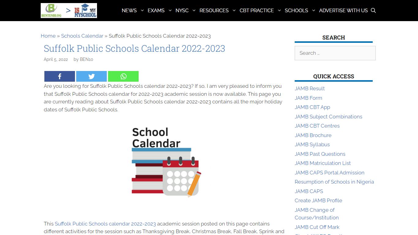 Suffolk Public Schools Calendar 2022-2023